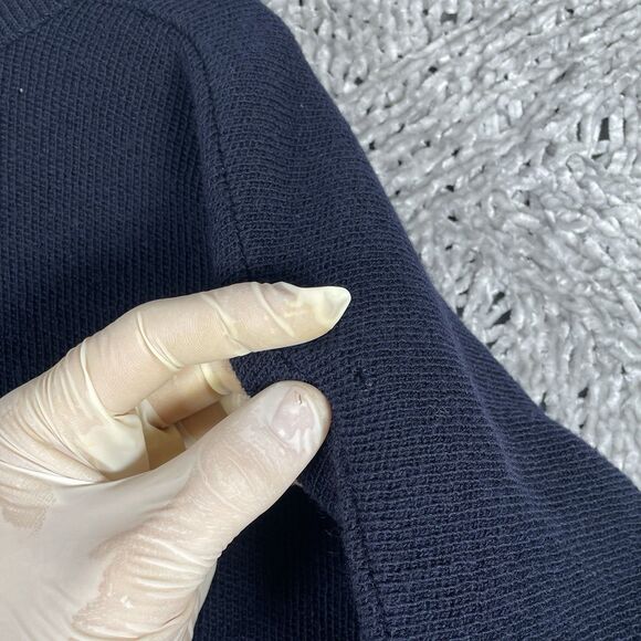 Vintage Chemise Lacoste Cardigan Sweater Men’s Size 6 (XL) Navy Blue Wool Golf - Picture 7 of 8